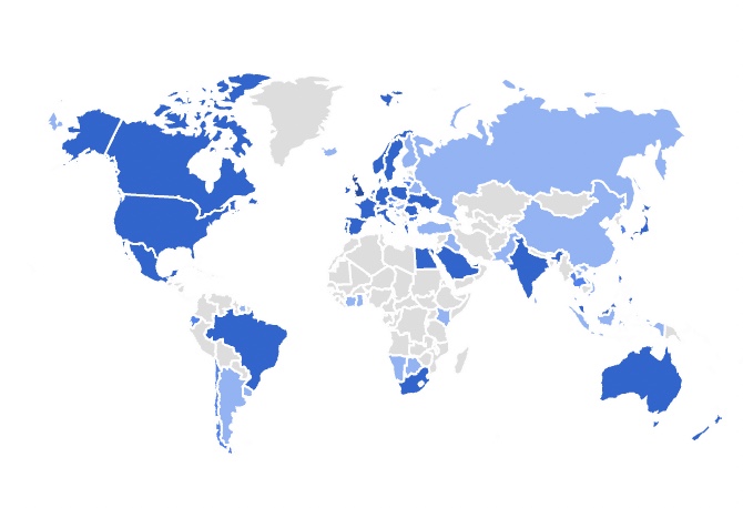 LatchAid users world map